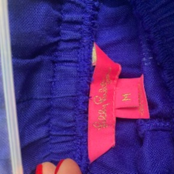 Lilly Pulitzer Blue Linen Shorts - Picture 2 of 2